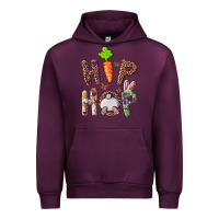 Mauve Wine hip hop easter bunny Urban Hoodie - RanaPortraitStore