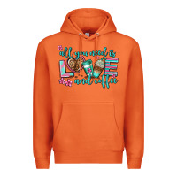 Carrot all you need is love and coffee Premium Hoodie - AdoDesignShop