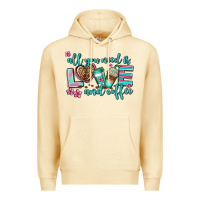 Pina Colada all you need is love and coffee Premium Hoodie - AdoDesignShop
