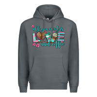 Rock all you need is love and coffee Premium Hoodie - AdoDesignShop