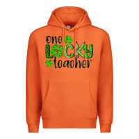 Carrot st. Patrick's day one lucky teacher Premium Hoodie - RanaPortraitStore