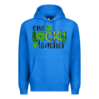 True Royal st. Patrick's day one lucky teacher Premium Hoodie - RanaPortraitStore