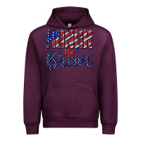Mauve Wine honor the brave Urban Hoodie - texasbilliewilder