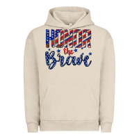 Pigment French Oak honor the brave Urban Hoodie - texasbilliewilder