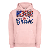 Pigment Salmon honor the brave Urban Hoodie - texasbilliewilder