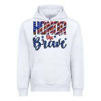 White honor the brave Urban Hoodie - texasbilliewilder