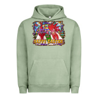 Pigment Oil Green happy easter roosters Urban Hoodie - RanaPortraitStore