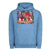 Pigment Pebble Blue happy easter roosters Urban Hoodie - RanaPortraitStore