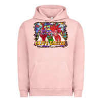 Pigment Salmon happy easter roosters Urban Hoodie - RanaPortraitStore