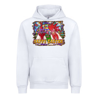 White happy easter roosters Urban Hoodie - RanaPortraitStore