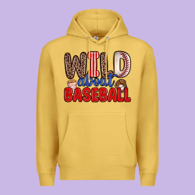 Wild About Baseball Premium Hoodie Designed By Zillion Design Studio