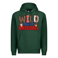 Sports Green wild about baseball Premium Hoodie - Zillion Design Studio