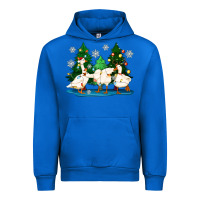 Cobalt christmas duck Urban Hoodie - Zillion Design Studio