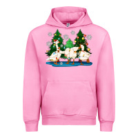 Fuchsia Pink christmas duck Urban Hoodie - Zillion Design Studio