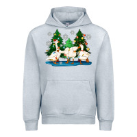 Heather Grey christmas duck Urban Hoodie - Zillion Design Studio