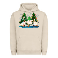 Pigment French Oak christmas duck Urban Hoodie - Zillion Design Studio