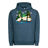 Pigment Midnight Navy christmas duck Urban Hoodie - Zillion Design Studio