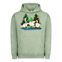 Pigment Oil Green christmas duck Urban Hoodie - Zillion Design Studio