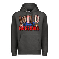 Charcoal Heather wild about baseball Premium Hoodie - Zillion Design Studio