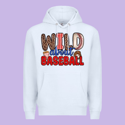 Wild About Baseball Premium Hoodie Designed By Zillion Design Studio