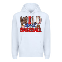 White wild about baseball Premium Hoodie - Zillion Design Studio