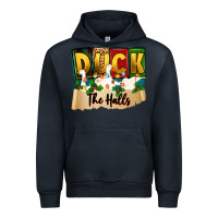 Navy christmas duck the halls Urban Hoodie - Zillion Design Studio
