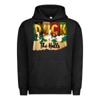 Pigment Black christmas duck the halls Urban Hoodie - Zillion Design Studio