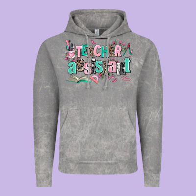 Teacher Assistant Vintage Hoodie Designed By Adodesignshop
