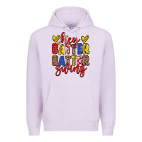 Lilac hey batter batter swing softball Premium Hoodie - Zillion Design Studio