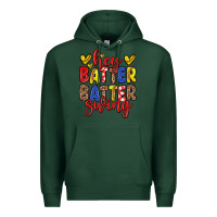 Sports Green hey batter batter swing softball Premium Hoodie - Zillion Design Studio