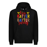 Black hey batter batter swing softball Premium Hoodie - Zillion Design Studio