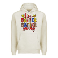 Oatmeal Heather hey batter batter swing softball Premium Hoodie - Zillion Design Studio