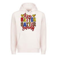Pale Pink hey batter batter swing softball Premium Hoodie - Zillion Design Studio