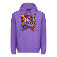 Purple hey batter batter swing softball Premium Hoodie - Zillion Design Studio
