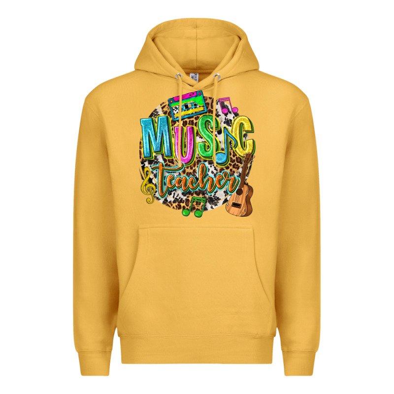 Music Teacher Premium Hoodie by texasbilliewilder | Teevron
