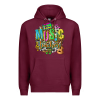 Burgundy music teacher Premium Hoodie - texasbilliewilder