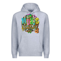 Heather Grey music teacher Premium Hoodie - texasbilliewilder