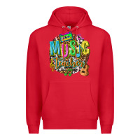 Red music teacher Premium Hoodie - texasbilliewilder