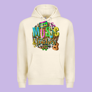 Music Teacher Premium Hoodie Designed By Texasbilliewilder