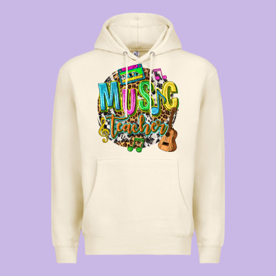 Music Teacher Premium Hoodie Designed By Texasbilliewilder