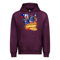 Mauve Wine hotdog with beers billie wilder Urban Hoodie - texasbilliewilder