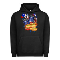 Pigment Black hotdog with beers billie wilder Urban Hoodie - texasbilliewilder
