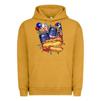 Pigment Peanut Butter hotdog with beers billie wilder Urban Hoodie - texasbilliewilder