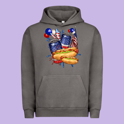 Urban Hoodie hotdog with beers billie wilder