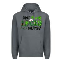 Rock st. patrick's day one lucky nurse Premium Hoodie - RanaPortraitStore