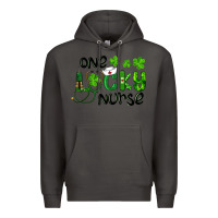 Smoke st. patrick's day one lucky nurse Premium Hoodie - RanaPortraitStore