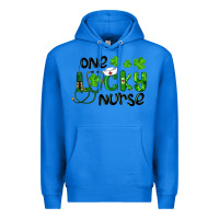 True Royal st. patrick's day one lucky nurse Premium Hoodie - RanaPortraitStore
