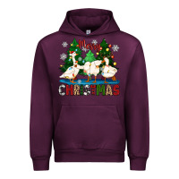 Mauve Wine merry christmas duck Urban Hoodie - Zillion Design Studio