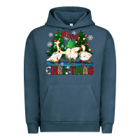 Pigment Midnight Navy merry christmas duck Urban Hoodie - Zillion Design Studio