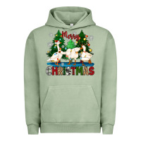 Pigment Oil Green merry christmas duck Urban Hoodie - Zillion Design Studio